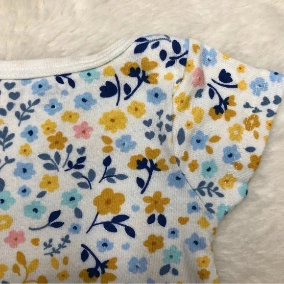 Gerber Onesie Diaper White / Pink / Blue /  Yellow Fliral Size Neworn - Picture 13 of 16